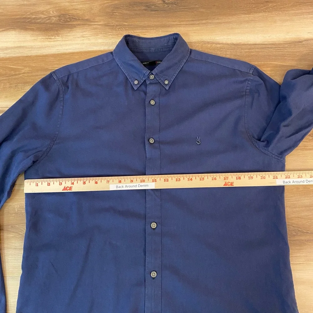 John Varvatos U.S.A.‎ Roll Tab Long Sleeve Button Down Shirt Mens Medium